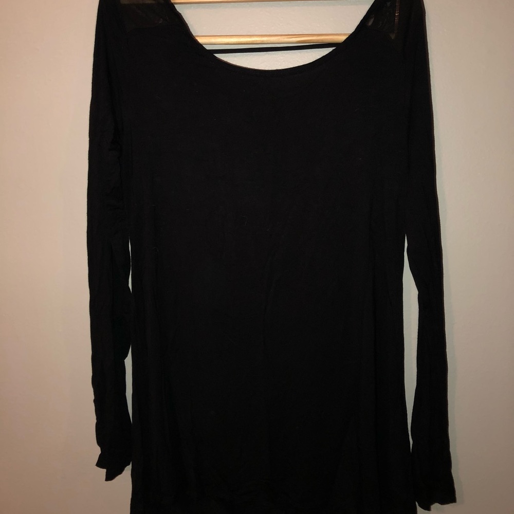 Black Openback Tunic